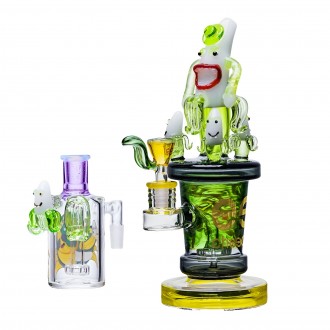 Cheech - 10" It's Banana Time - Peel & Smoke With Matching Ash Catcher Water Pipe