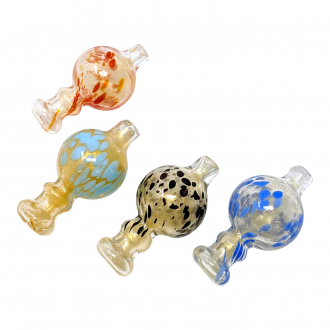 Assorted Color Glittered Ball Carb Cap - [GCP-DA44]