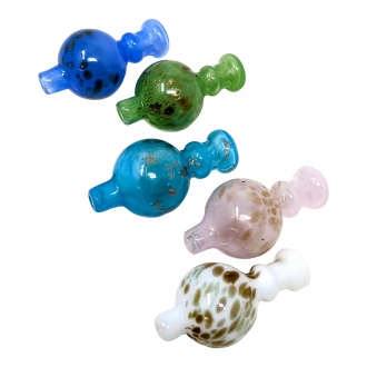 Assorted Color Dicro Art Ball Carb Cap - [GCP-DA46]