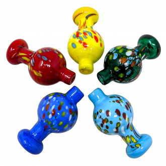 Assorted Color Dot Art Ball Carb Cap - [GCP-DA49]