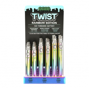 Ooze Twist Battery Display - Rainbow Edition 24ct Display