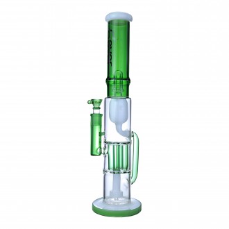 Clover Glass - 16.5" Dual Chamber Precision Filtration Perc Water Pipe