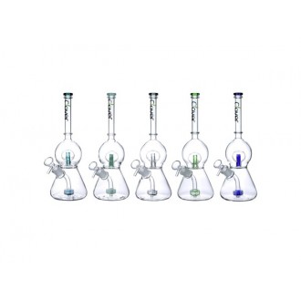 Clover Glass - 12" Globe Perc Water Pipe [WPC-237]