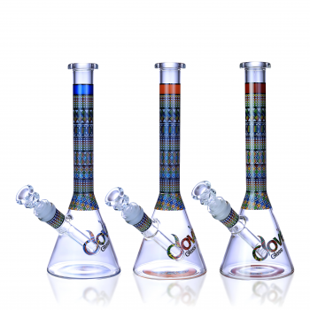 Clover Glass - 10" Artful Mosaic Design Beaker Water Pipe