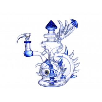 Clover Glass - 8.5" Third Eye Spiked Recycler Water Pipe