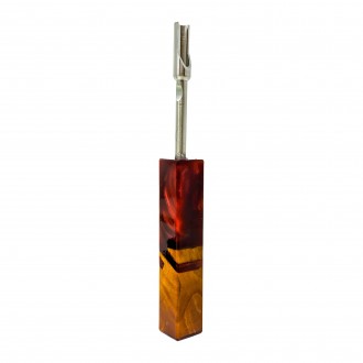 5.8" Assorted SS Dabber with Resin Wood Handle