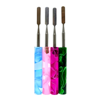 5.9" Assorted SS Dabber with Resin Handle 