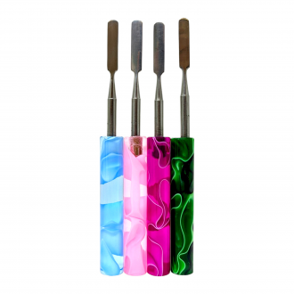 5.9" Assorted SS Dabber with Resin Handle 