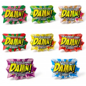 DAMN! THC-A Gummies 15000mg - 15ct Gummies [DM15KG]