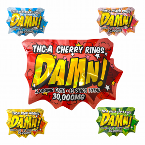 DAMN! THC-A Gummies 30000mg - 15ct Gummies