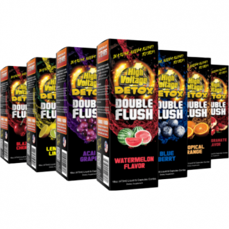 High Voltage Double Flush Detox Combo - 16oz Liquid & Capsules