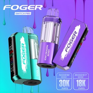 FOGER Switch Pro 30,000 Puffs Dual Mode Disposable Vape - 5ct Display*