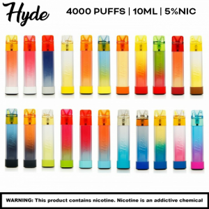 Hyde Edge Rave Recharge 4000 Puffs 5% Tobacco Free Nicotine - (Pack of 10)