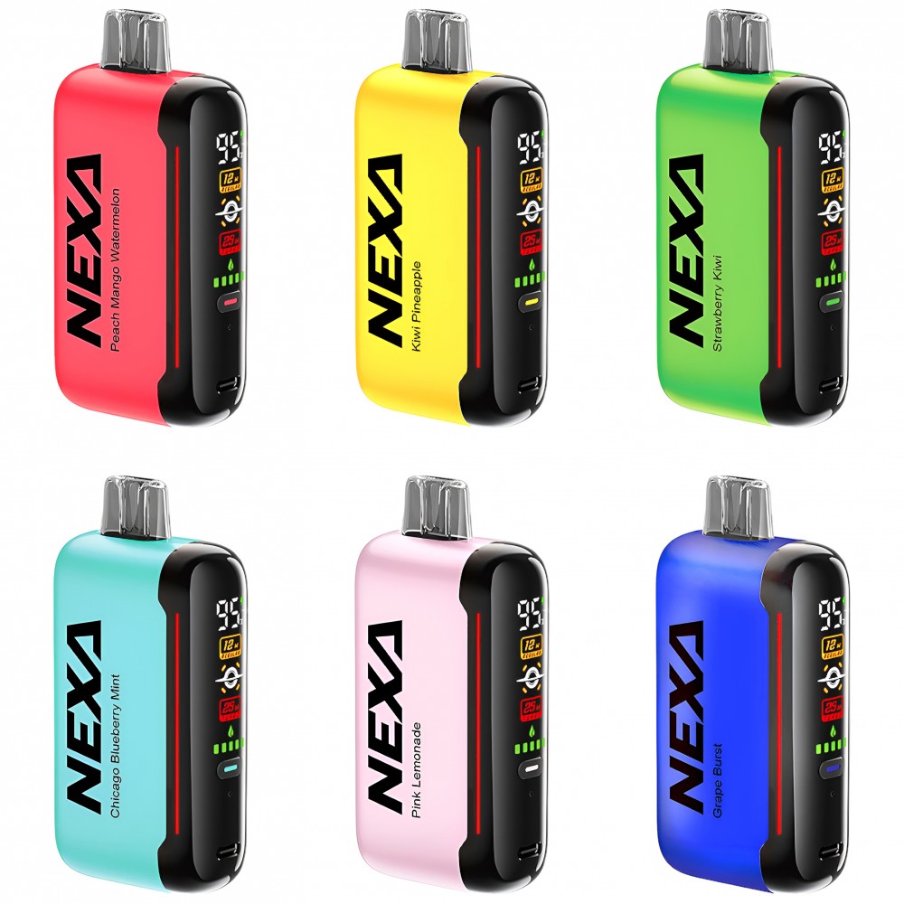 NEXA N20000 Disposable 20000 Puffs with Dual Mesh Coil & Mega Screen ...