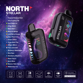 North Stellar Dark Moon Edition 40,000 Puffs Disposable Vape - 5ct Display* 