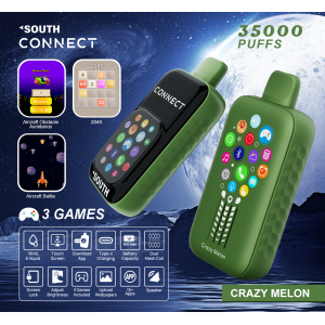 South Connect 35K Puffs 18ML Disposable W/ Bluetooth  & Touch Screen (Display of 5)*