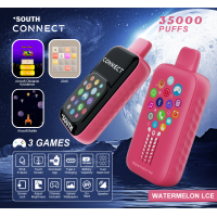 South Connect 35K Puffs 18ML Disposable W/ Bluetooth  & Touch Screen (Display of 5)*