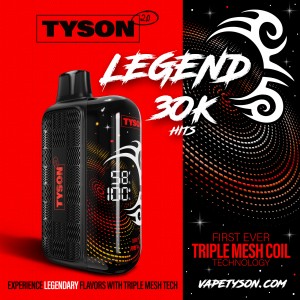 Tyson 2.0 Legend 30,000 Puffs 16ml Disposable Vape - 5ct Display*