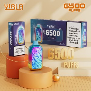 Yibla Rechargeable Disposable Pod 18ml 5% 6500PF - 10ct Display [YRDP]