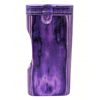 4'' Side Window Cut Purple Wood Dugout [TD3L] 