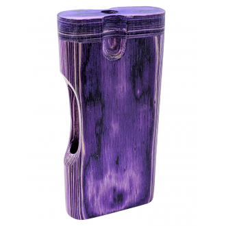 4'' Side Window Cut Purple Wood Dugout [TD3L] 