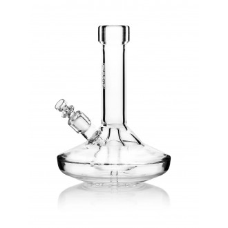 8" GRAV Small Wide Base Clear Beaker Water Pipe - [32Q.0]