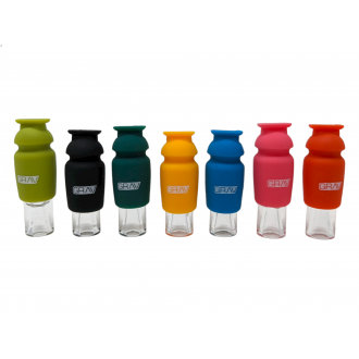 GRAV Assorted Silicone-Capped Glass Crutch - JAR (Display of 25)[SLC.CR25JAR]