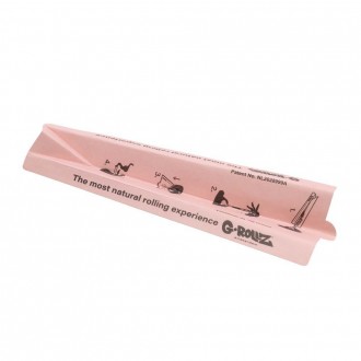 G-ROLLZ | Banksy's Graffiti - Lightly Dyed Pink - 6 King Size Cones / 24 Packs In Display - [BG1176KA]