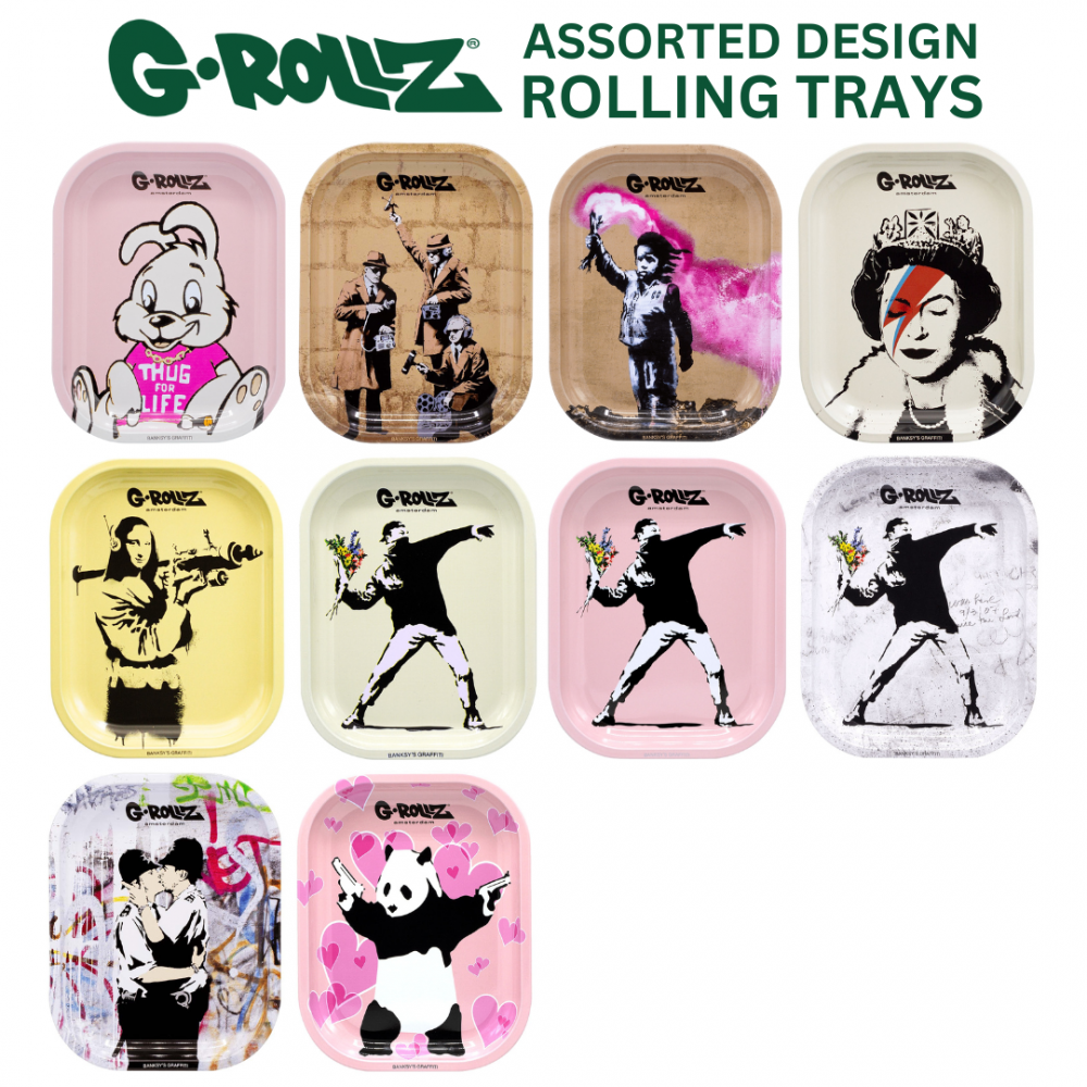 G-ROLLZ  Banksy's Mix Small Trays 14 x18 cm - 10ct Pack [BG3300-PK]