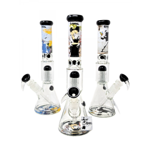 G-Rollz | 14" Banksy's - 8 Arm Percolator Beaker Yellow [BG20101]