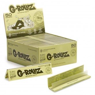 G-ROLLZ | Medicago Sativa Extra Thin Rolling Papers - 50ct Display - King Size [GR07A-DIS]