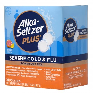 Alka Seltzer Plus Severe Cold & Flu Tablets - 2pk/ 20ct Display 