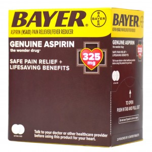 Bayer Aspirin 325mg Tablets - 2pk/ 25ct Display