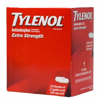 Tylenol Extra Strength 500mg Tablets - 2pk/ 25ct Display 