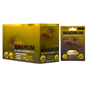 Magnum 500K Male Sexual Enhancement XXL Capsules - 22ct Display