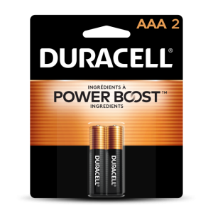 DURACELL® Coppertop AAA2 Alkaline Batteries 2 Batteries per Card (18PK) 