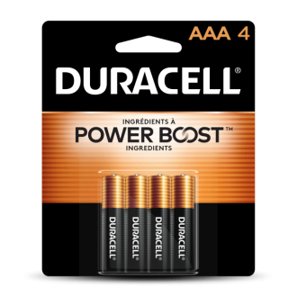 DURACELL® Coppertop AAA4 Alkaline Batteries 4 Batteries per Card (18PK) 