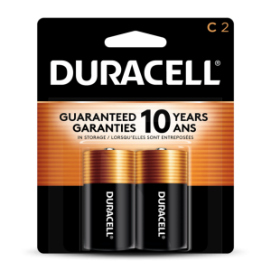 DURACELL® Coppertop C2 Alkaline Batteries 2 Batteries per Card (8PK)