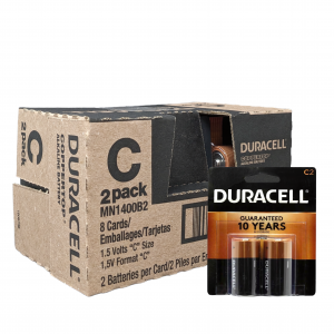 DURACELL® Coppertop C2 Alkaline Batteries 2 Batteries per Card (8PK)