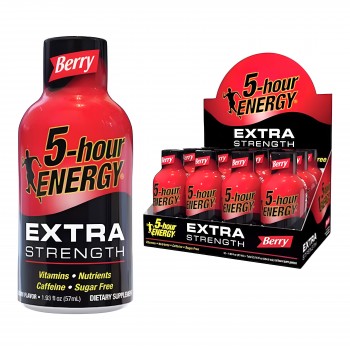 5 Hour Energy Extra Strength Sugar Free Shots - 12ct Display 