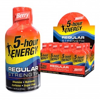 5 Hour Energy Regular Strength Sugar Free Shots - 12ct Display