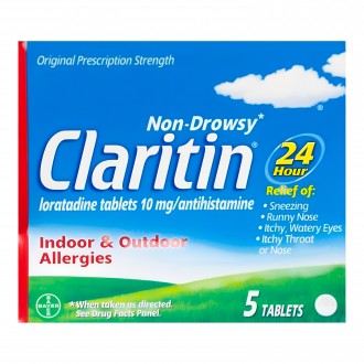 Claritin Non-Drowsy 24 Hour Relief - 5 Tablets