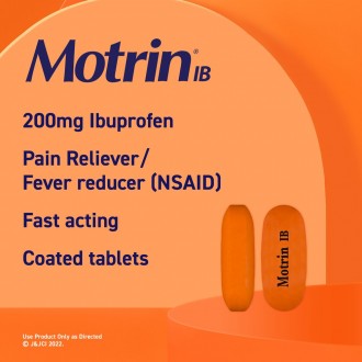 Motrin IB Pain Reliever - 24 Coated Caplets 