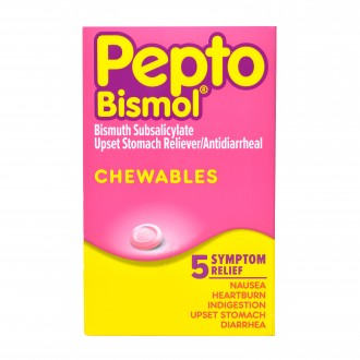 Pepto Bismol Chewables - 32 Packets of 4 Chewable Tablets 