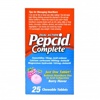 Pepcid Complete Dual Action - Berry Flavor - 25ct Tablets