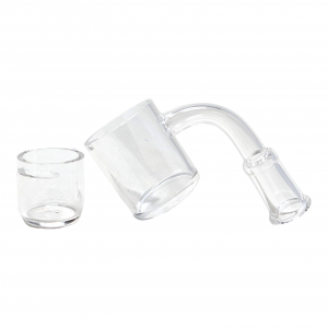 30mm Slitted Insert Bucket Quartz Bangers - 10F - 90 [QFB10F]