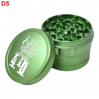 62mm Assorted Color Premium 420-Themed Herb Grinders