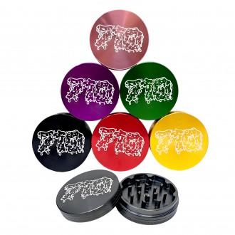 Custom Engraved 710 Drip Design 62mm 2 Part Grinder