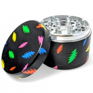 Blazy Susan X Grateful Dead 4pc Grinder - Rainbow Bolts Bottom - 6ct Display [AD1326102]