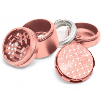 Bake Sale Donut Pattern - 2.5" 5 Piece 63mm Aircraft Aluminum Grinder [BSDP63MG]